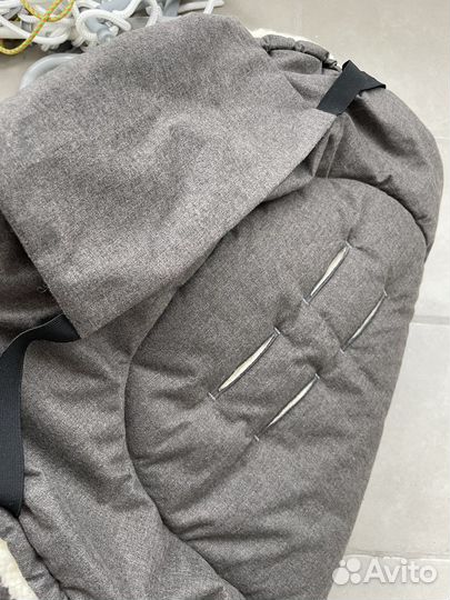 Меховой конверт в коляску овчина