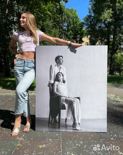 Портрет по фото на холсте, Печать на холсте