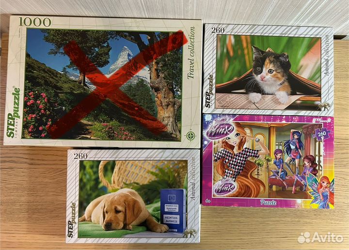 Пазлы много