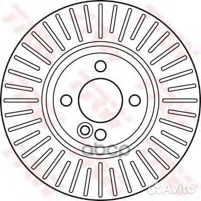 Диск тормозной перед DF6010 TRW