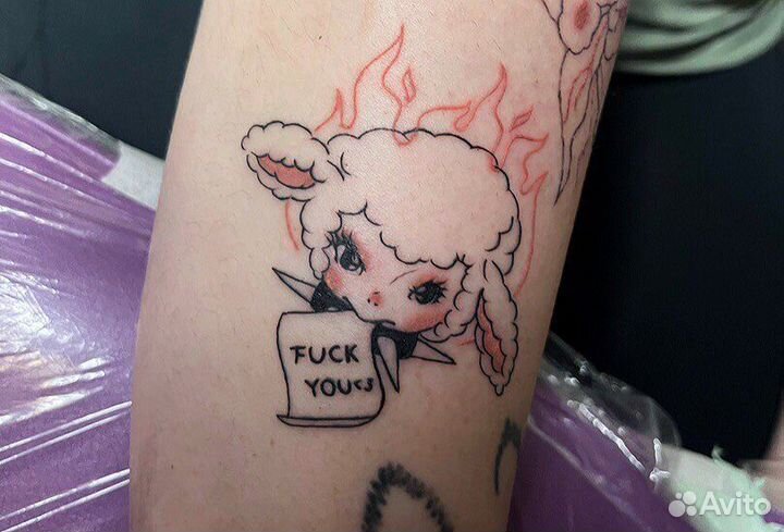 Модель на татуировку, тату за расходники