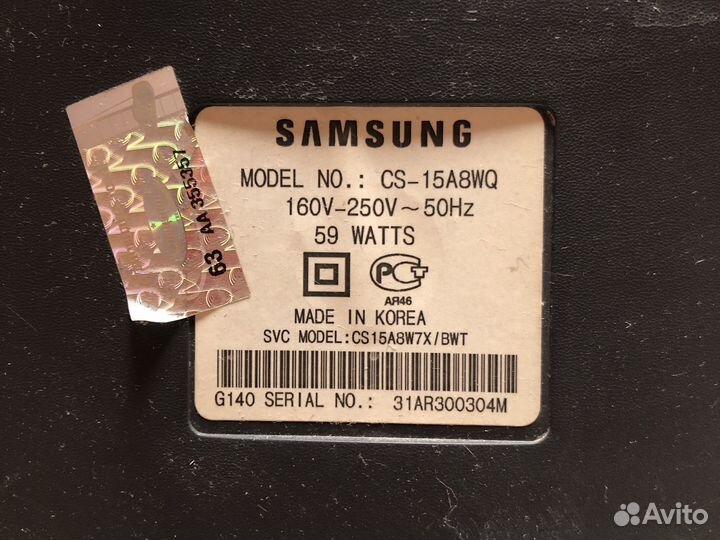 Телевизор samsung cs-15a8wq