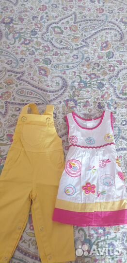 Одежда на малышку пакетом.Размер 86