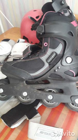 Роликовые коньки детские с защитой