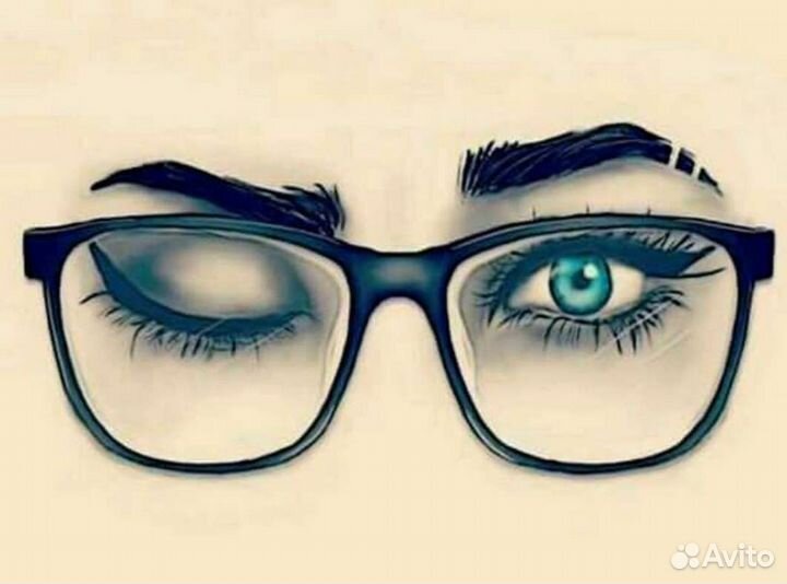 Очки с эффектом накрашенных глаз
