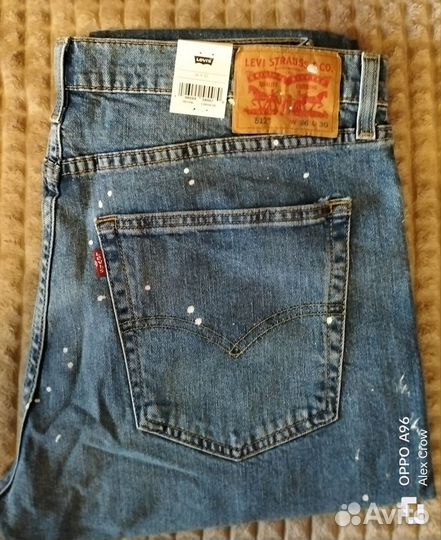 Levi's 512 Slim Tapered W36 L30 из США оригинал