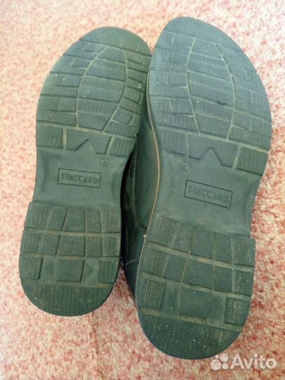 T taccardiТуфли унисекс, нат. кожа 39-40раз. Межс