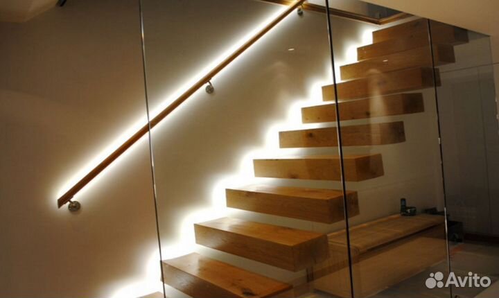 Светодиодная подсветка лестницы и перил a 5