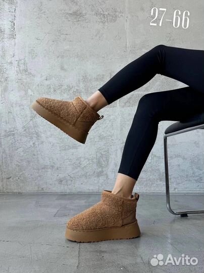 Ugg угги под барашка женские на платформе