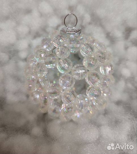 Елочные шары из бусин