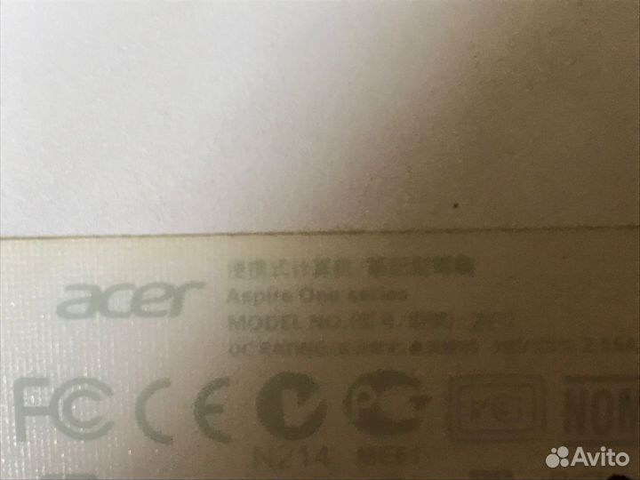 Acer Aspire One ZE7 в разбор