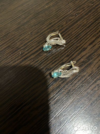 Серьги серебро