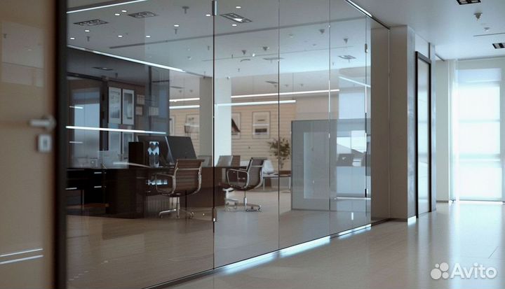 Стеклянная перегородка