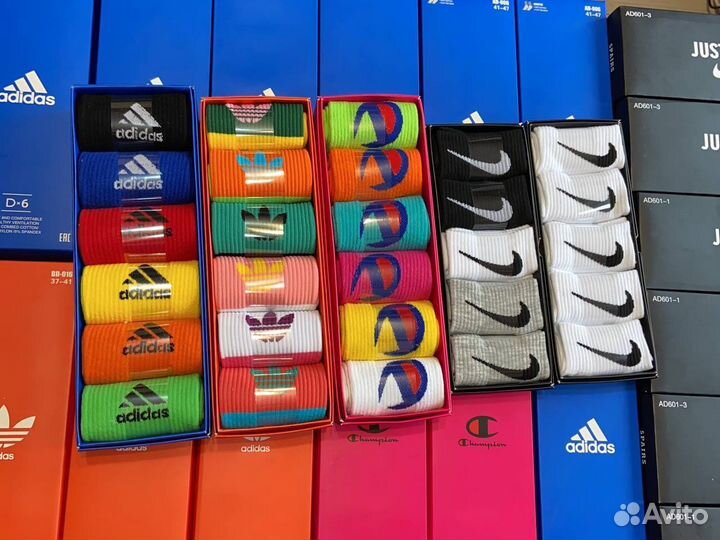 Носки Nike Adidas в коробке