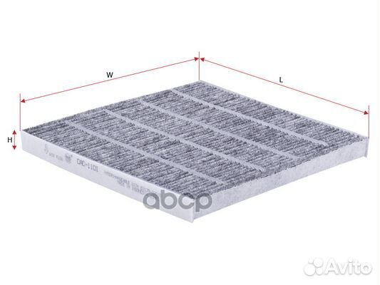Фильтр салона угольный;toyota land cruiser prad