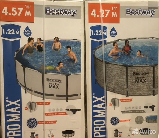 Каркасный бассейн 457х122 Bestway Steel Pro Max