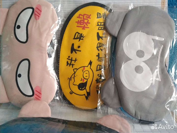 Веселые маски для сна с гелевым вкладышем