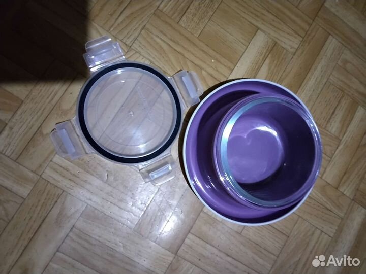 Миска поилка для животных с крышкой