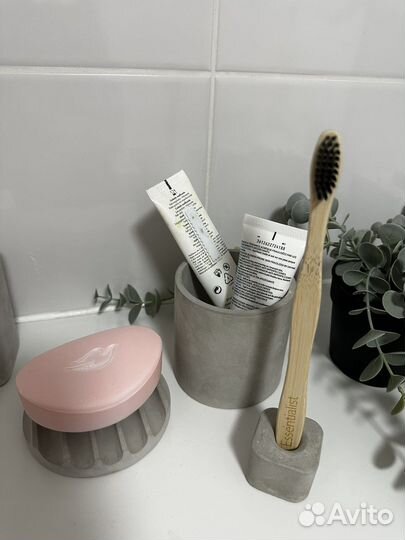 Набор для ванны из бетона, лофт аксессуары