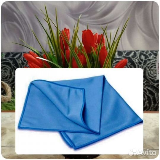 Тряпка для стекол и зеркал