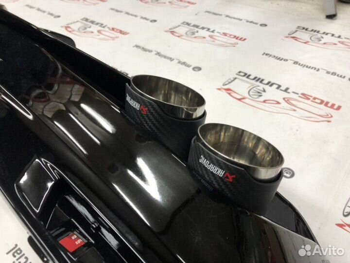 Диффузор BMW G30 M-Performance + Akrapovic new