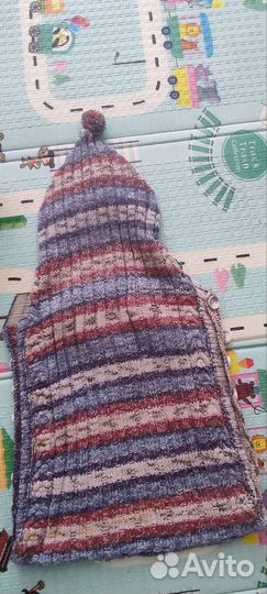 Конверт в коляску, вязанный