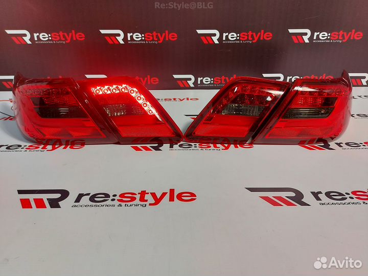 Стопы Toyota Camry 40 06-11г Красно-Черные Vland