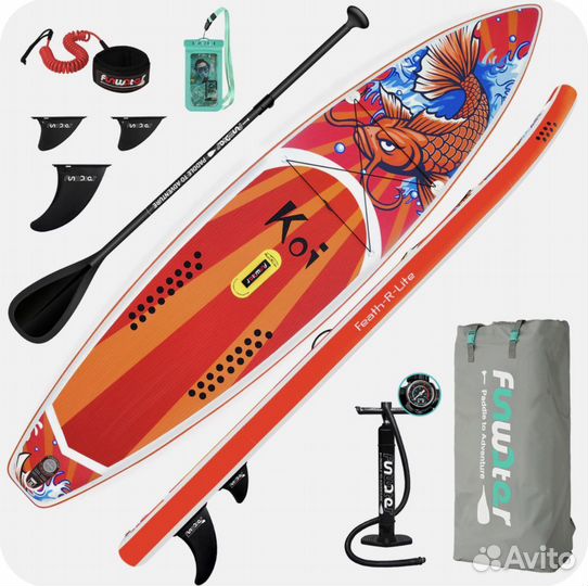 Сап сёрф/ sup FunWater Koi 350 полный комплект