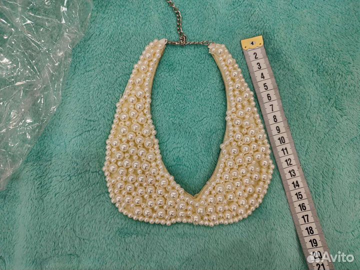 Воротник жемчужный девочке