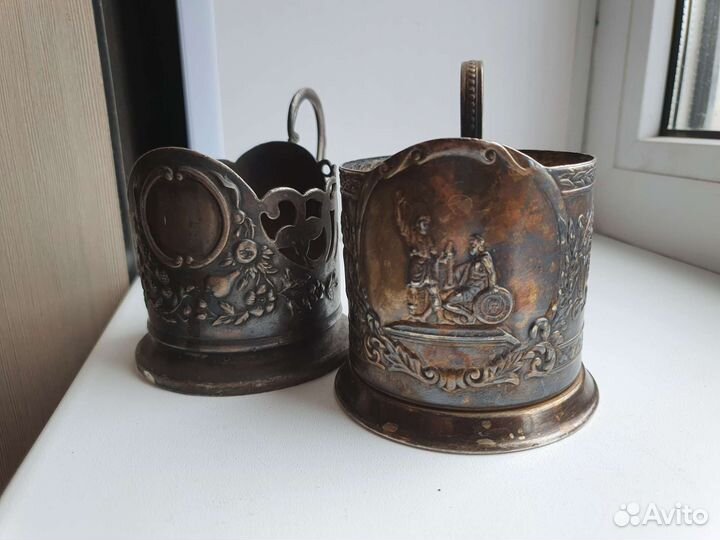Подстаканник серебрение СССР