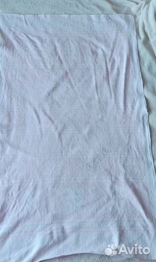 Покрывала тонкие одеяла ткань СССР беж и розовый