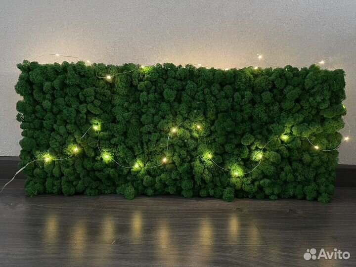 Логотипы. Эко-панель с стабилизированным мхом