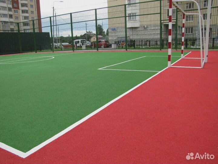 Укладка резинового покрытия c-1964