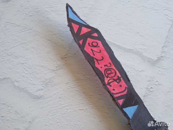 Нож-бабочка из картона