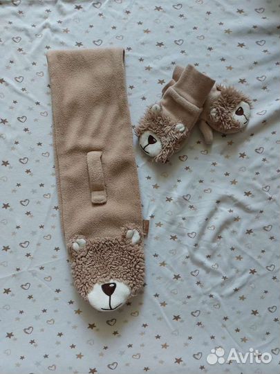 Комплекты (шапка +шарф) 1-2 года