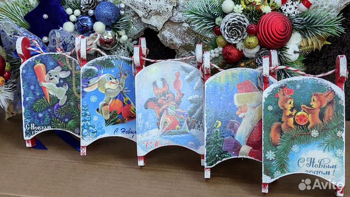 Новогодние саночки