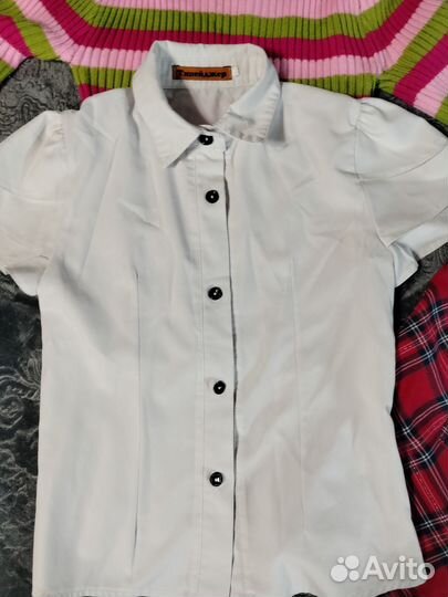 Сарафан школьный красный, блузка, кофта 128 134