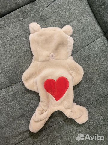 Комбинезон плюшевый для маленькой собачки, щенка