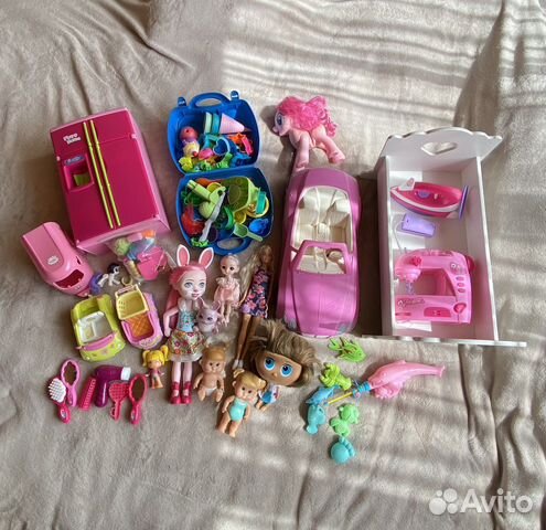 Игрушки пакетом для девочки