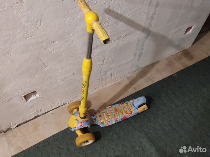 Самокат детский трехколесный бу