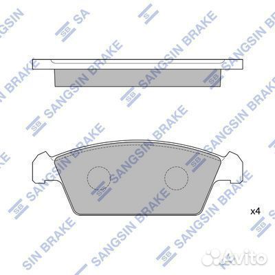 Колодки дисковые п. daewoo tico 0.8 95-00