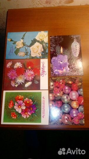 Открытки разные 1966,76,88гг.цена за шт