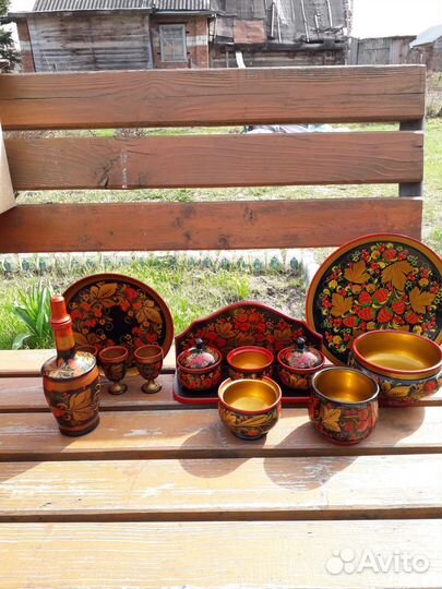 Посуда хохлома