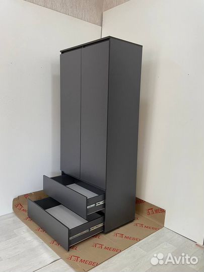 Шкаф распашной Грей графит