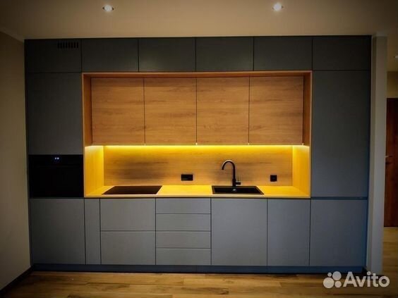 Кухонный гарнитур на заказ, кухня прямая