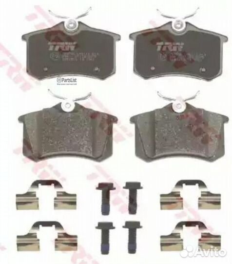 Колодки торм.зад. citroen C3/C4/DS3/DS4 peugeot 207/308, renault fluence/grand scenic/megane 1.4-2.0