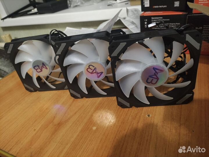 Argb 120mm вентиляторы wovibo 3шт(новые)