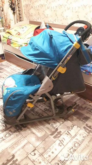 Детские санки коляска бу