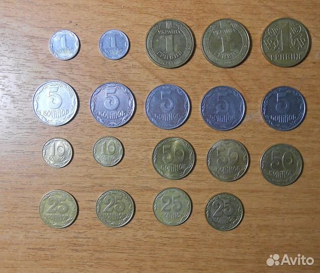 Монеты Казахстана, Украины