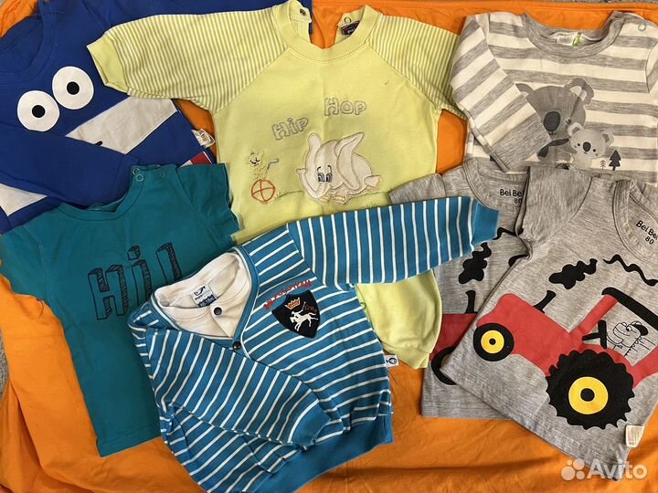 Одежда для мальчика пакетом 74р (6-9 мес)